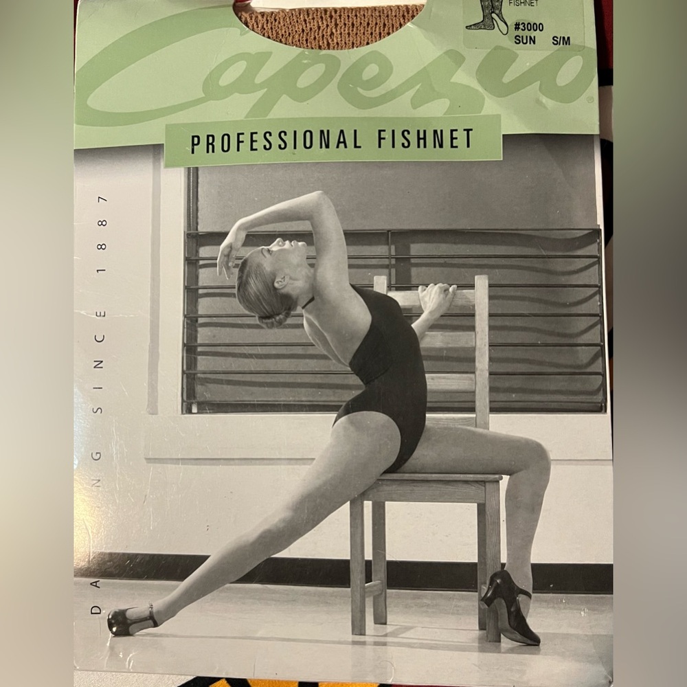 Capezio Professional Fishnet Hosiery - Suntan